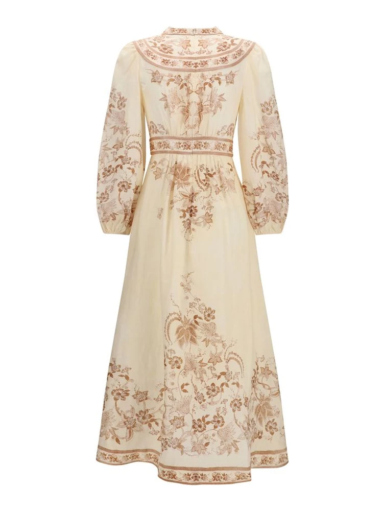 Beige Linen Casual Dress alternative
