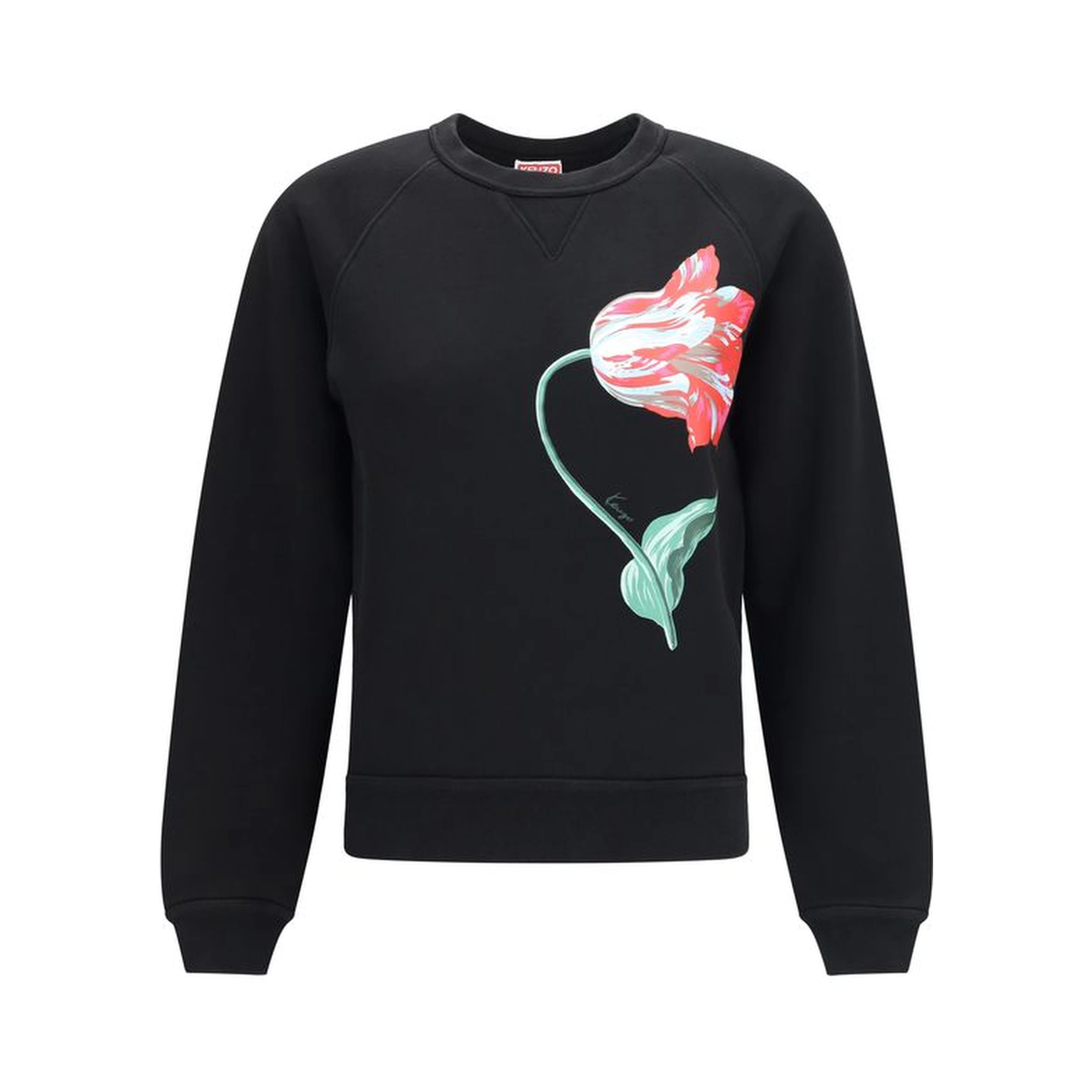 Black Cotton Sweatshirt