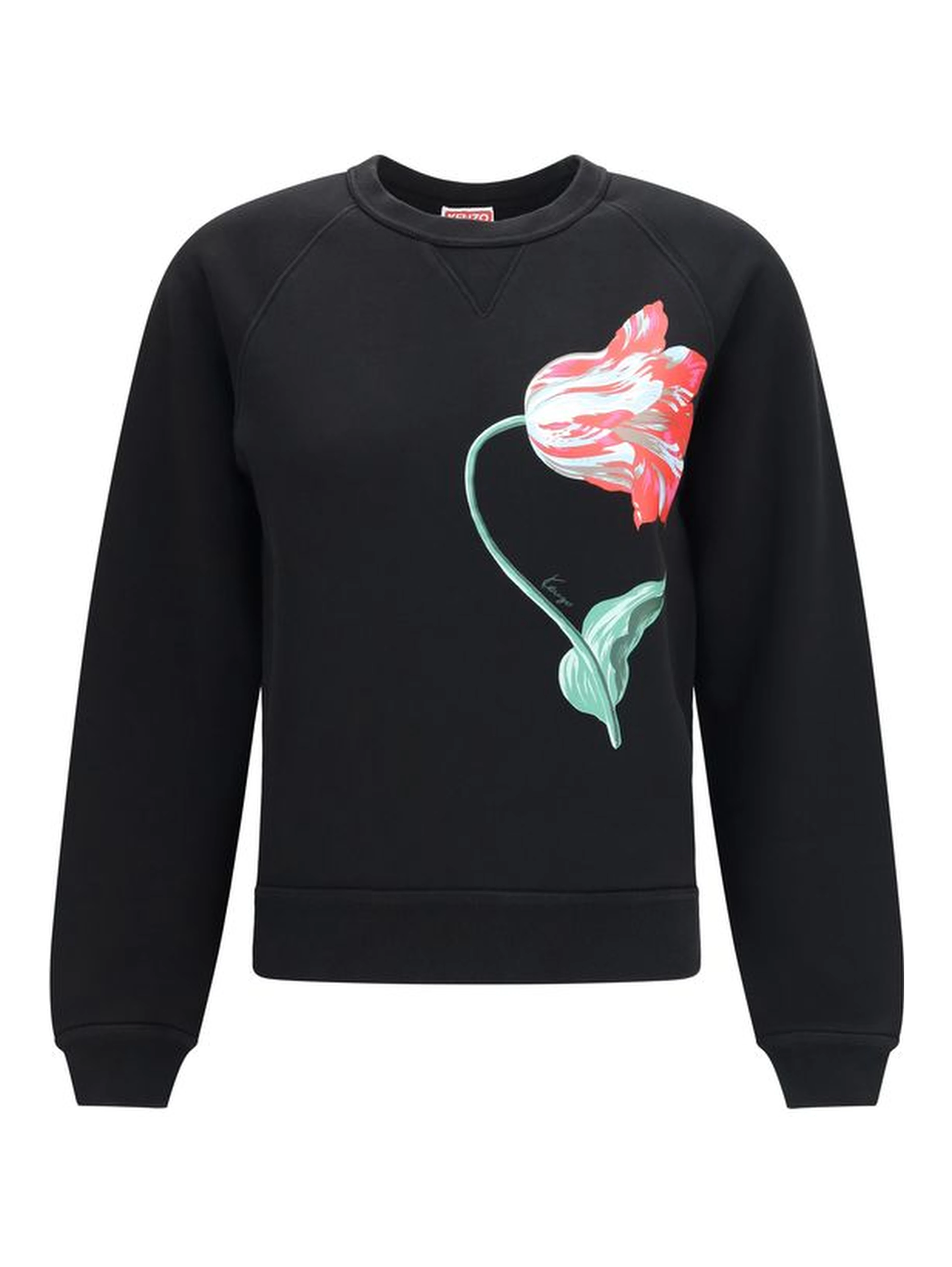 Black Cotton Sweatshirt