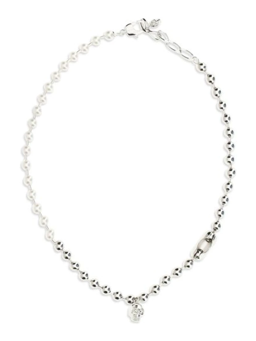 White Brass Necklace