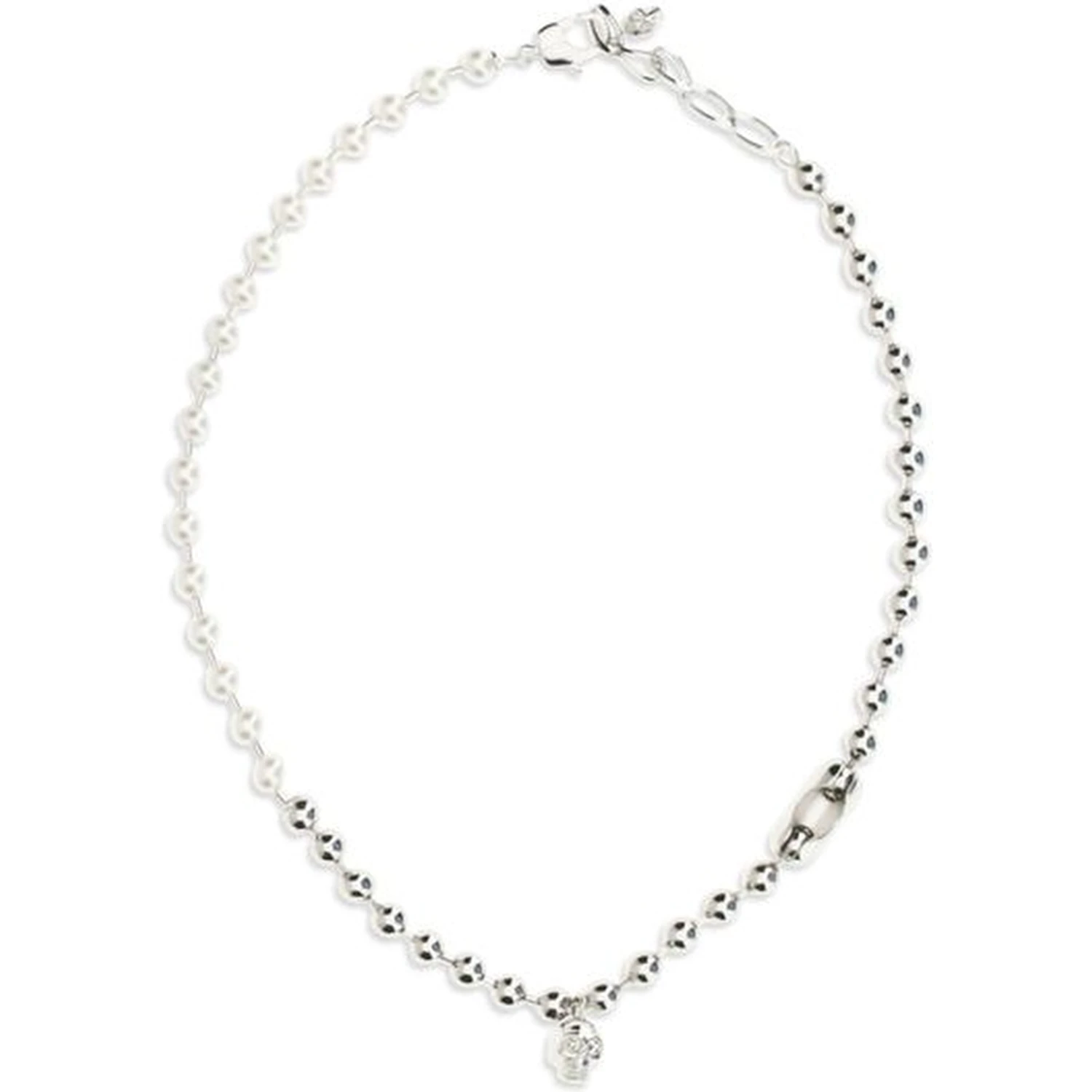 White Brass Necklace