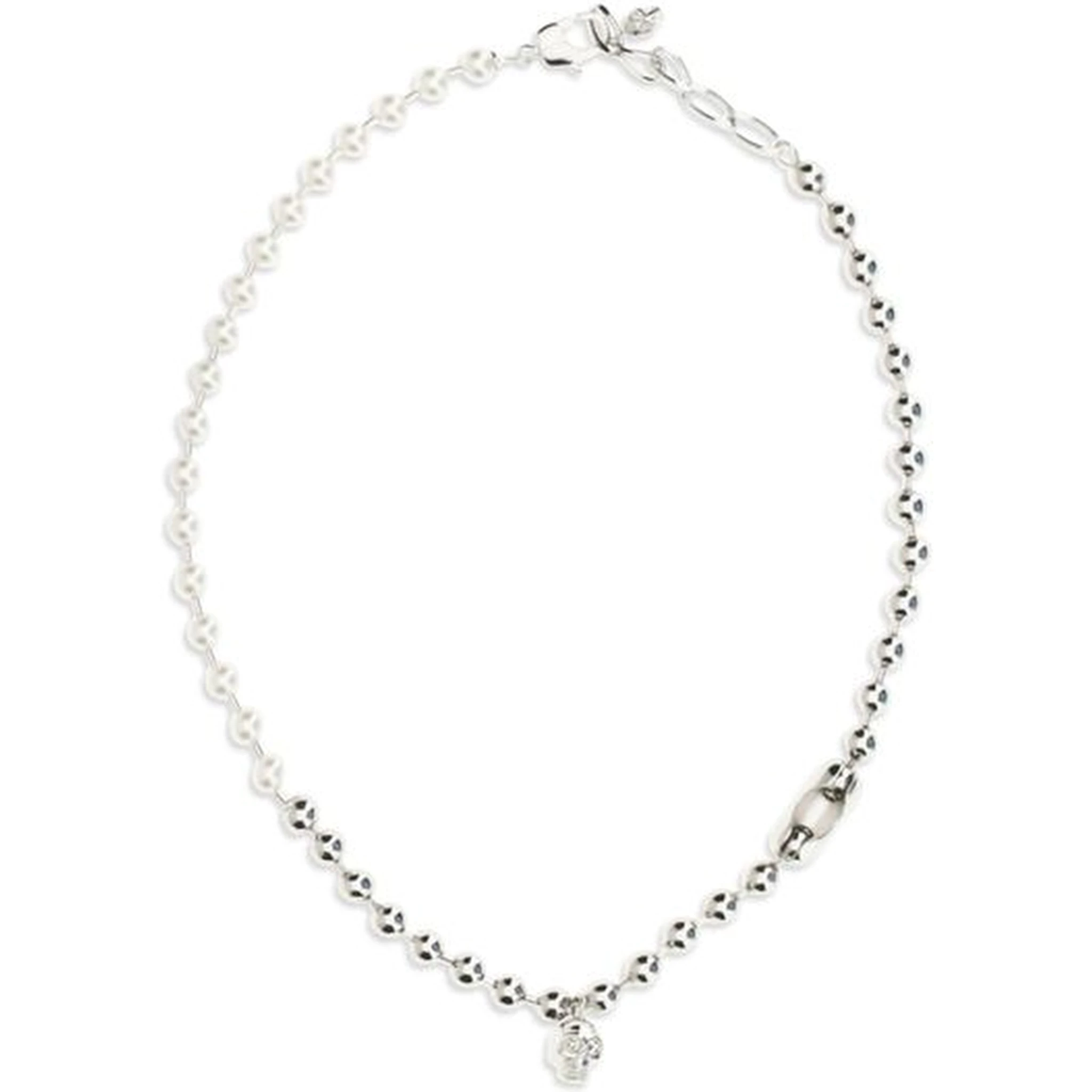 White Brass Necklace