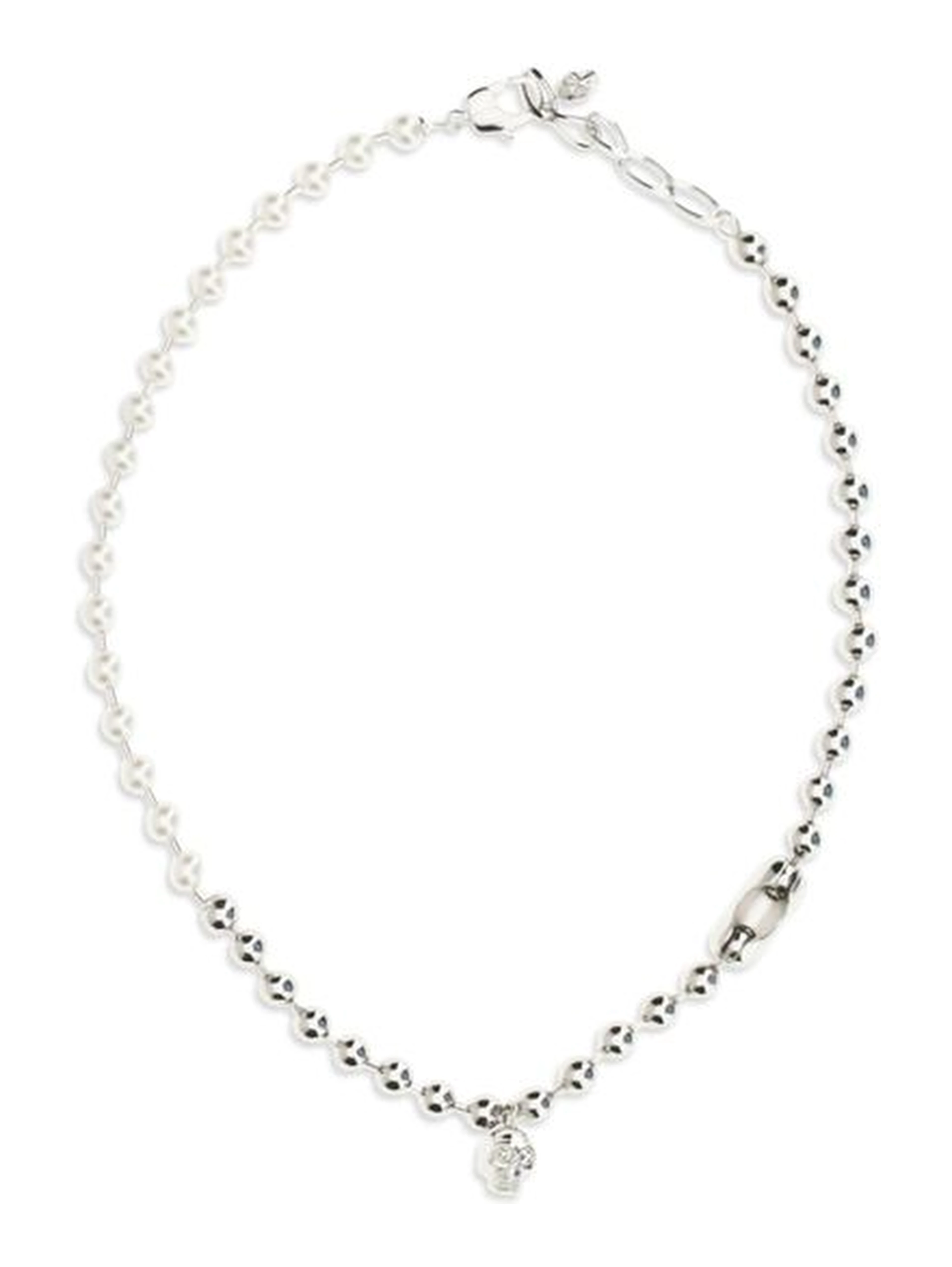 White Brass Necklace