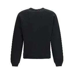 Black Cotton Sweatshirt