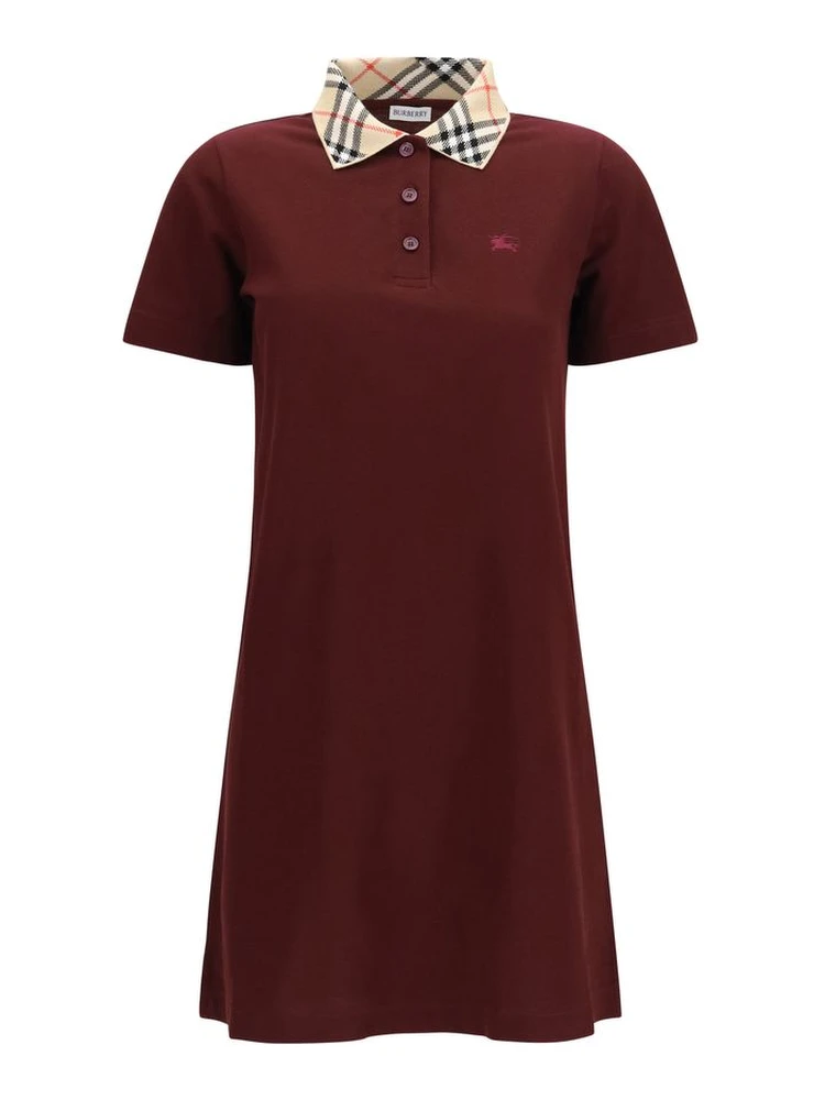 Bordeaux Cotton Casual Dress