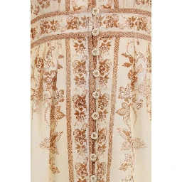 Beige Linen Casual Dress