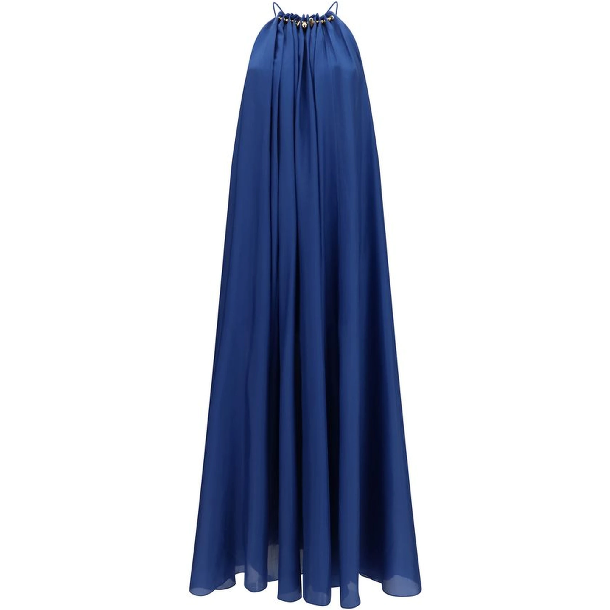 Blue Silk Cocktail Dress