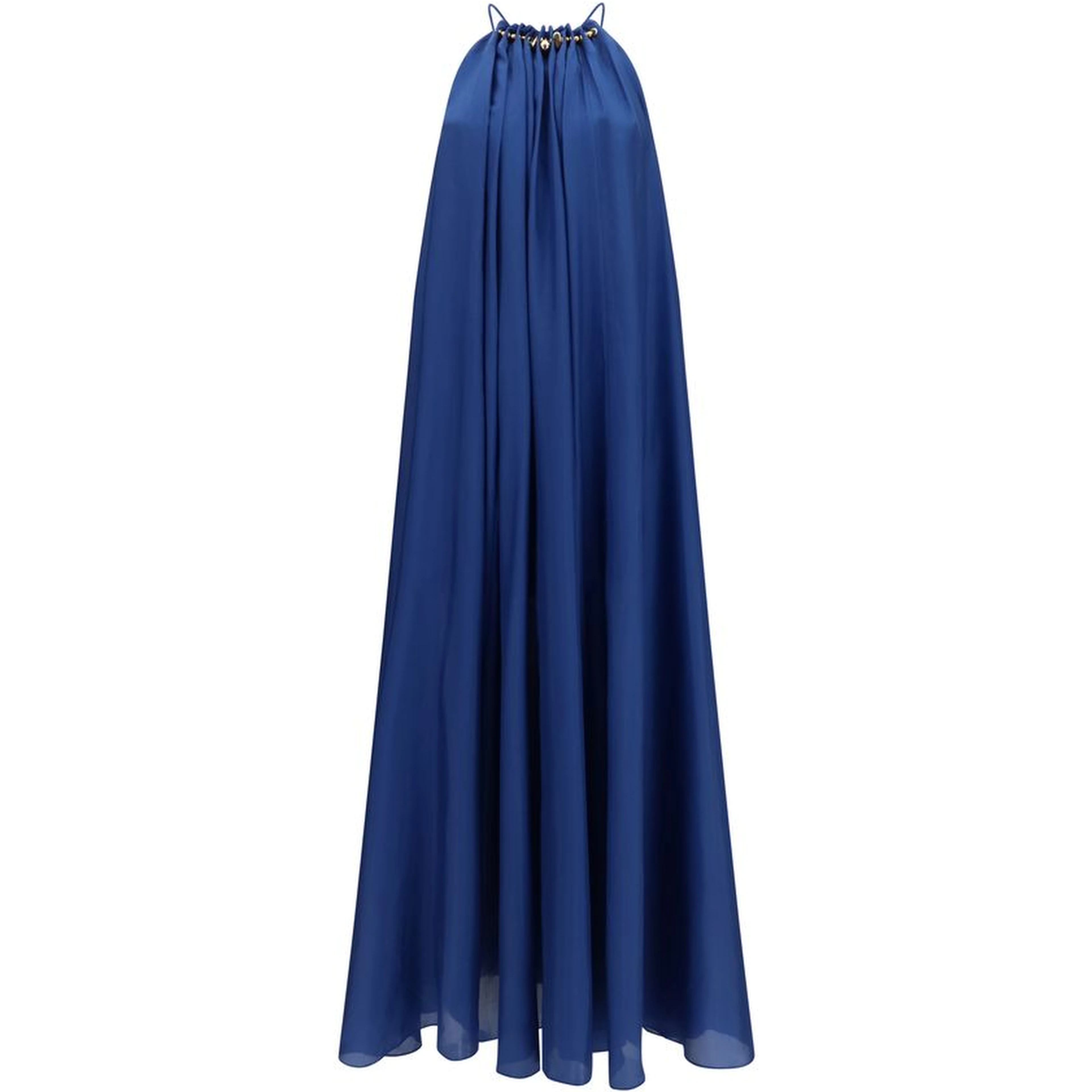 Blue Silk Cocktail Dress