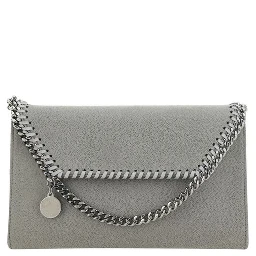 Gray Polyester Shoulder Bag