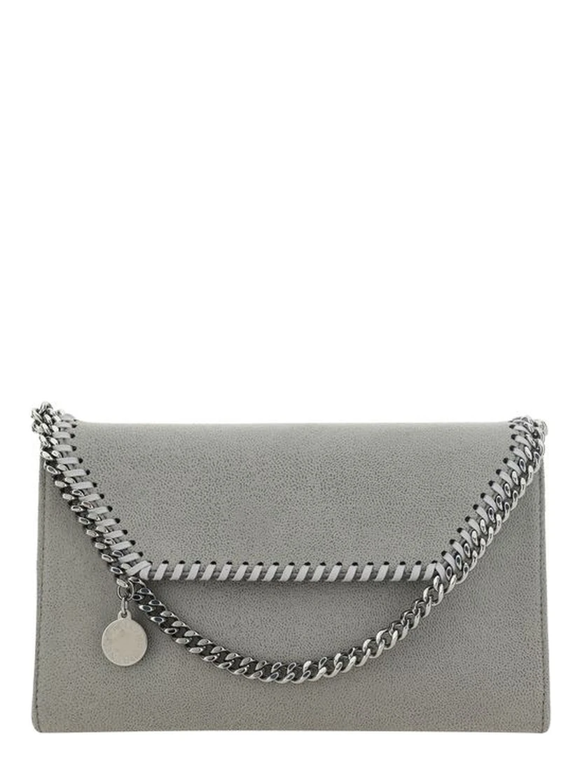 Gray Polyester Shoulder Bag