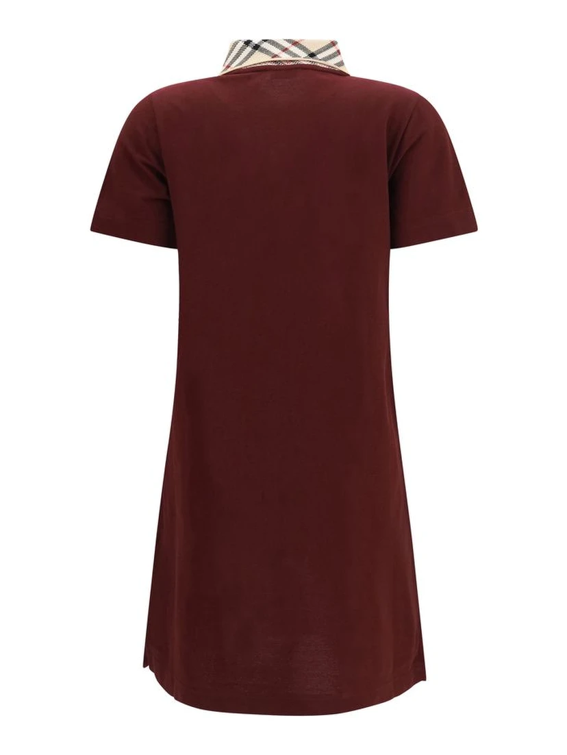 Bordeaux Cotton Casual Dress