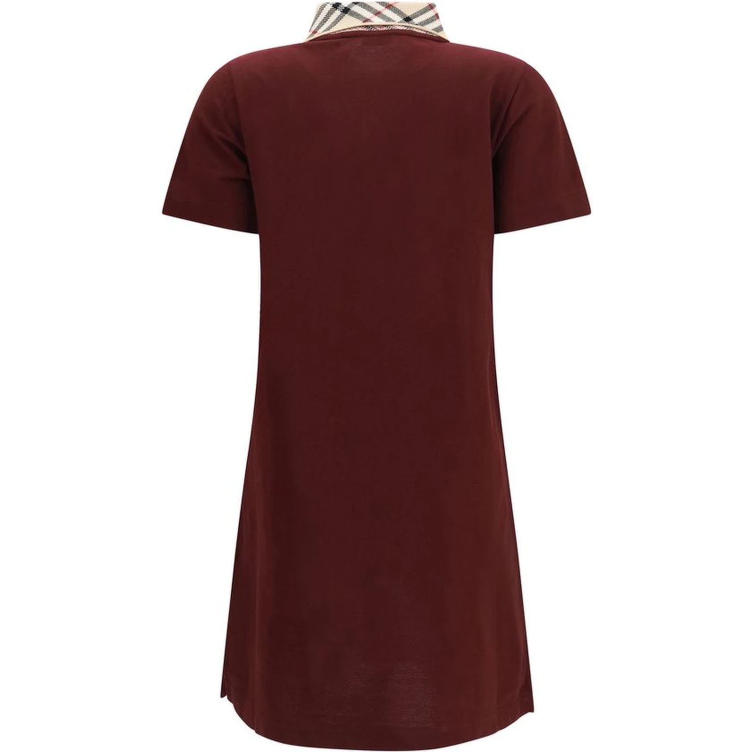 Bordeaux Cotton Casual Dress