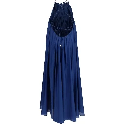 Blue Silk Cocktail Dress