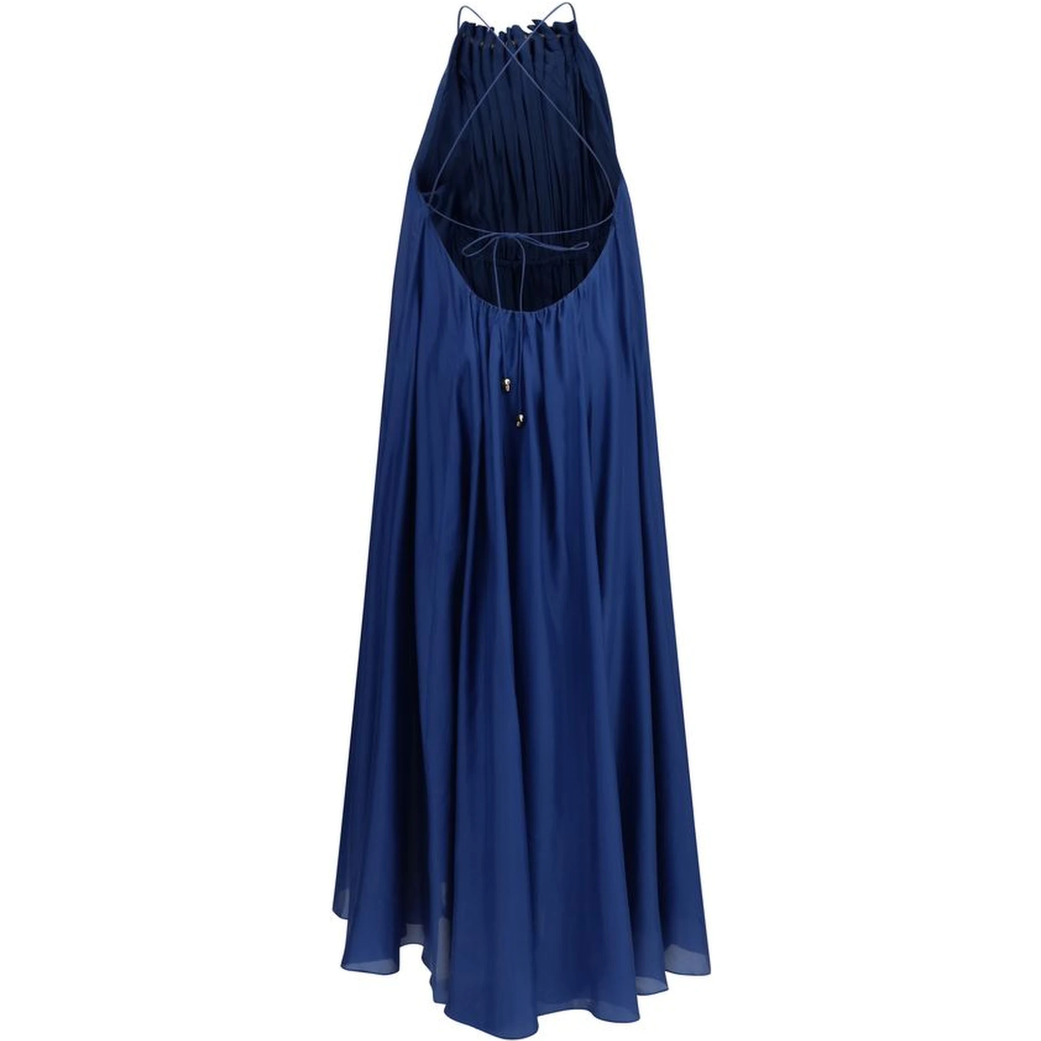 Blue Silk Cocktail Dress