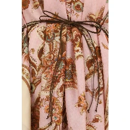 Multicolor Silk Casual Dress