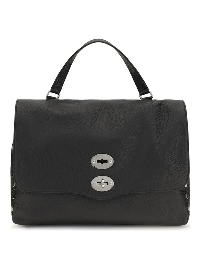 Black Calf Leather Bos Taurus Shoulder Bag