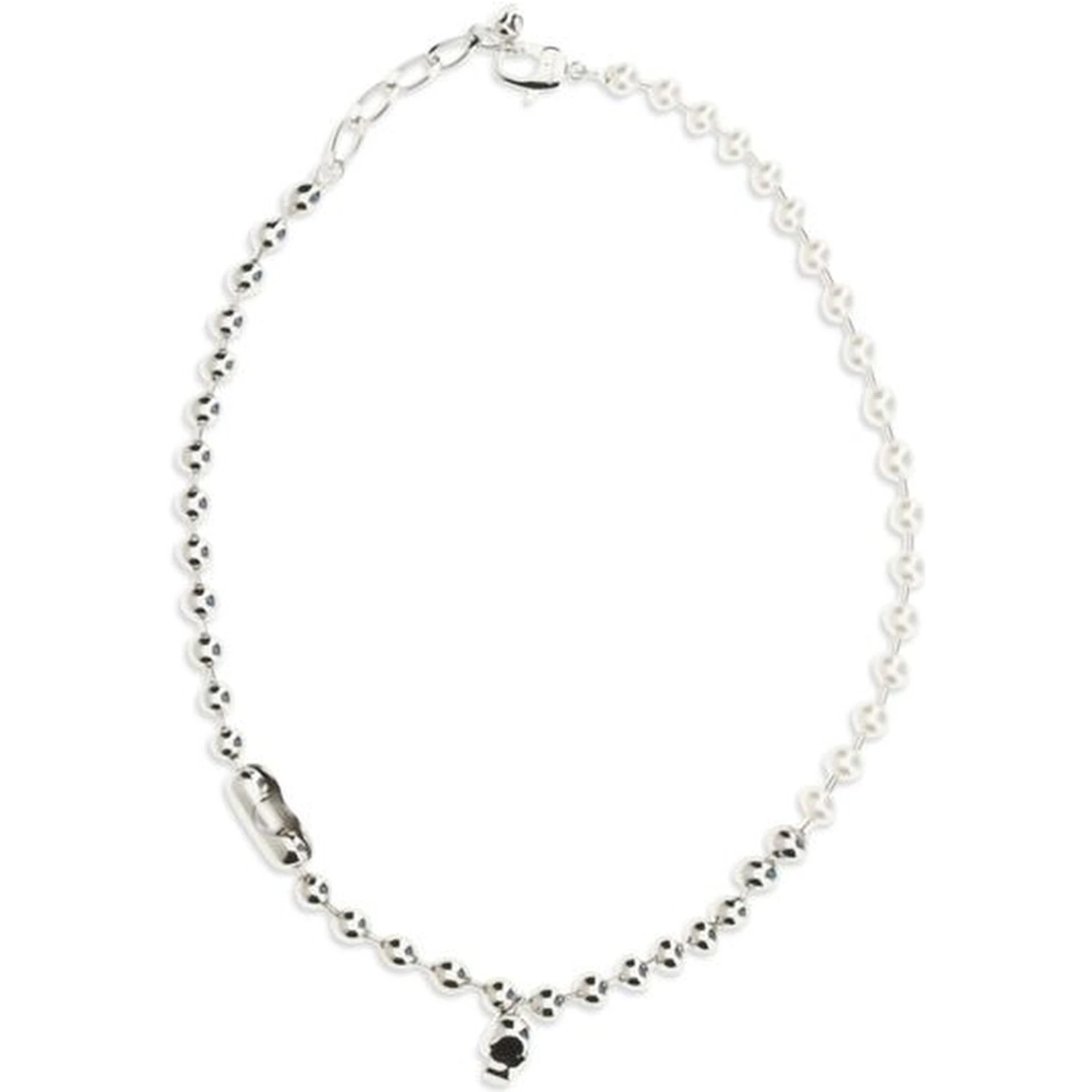 White Brass Necklace