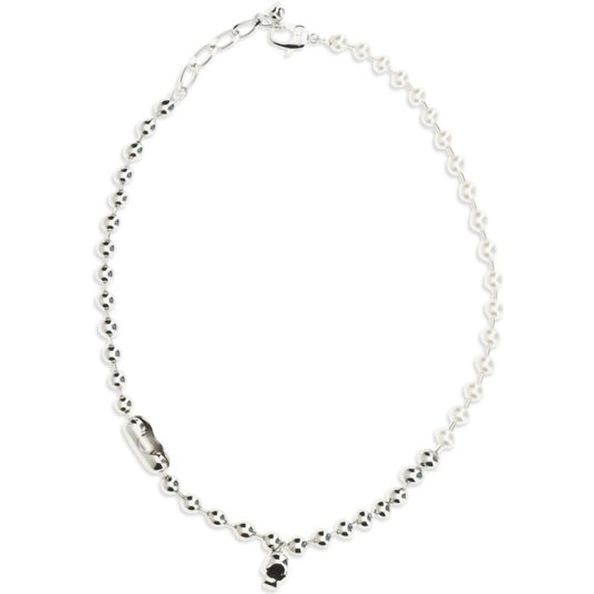 White Brass Necklace