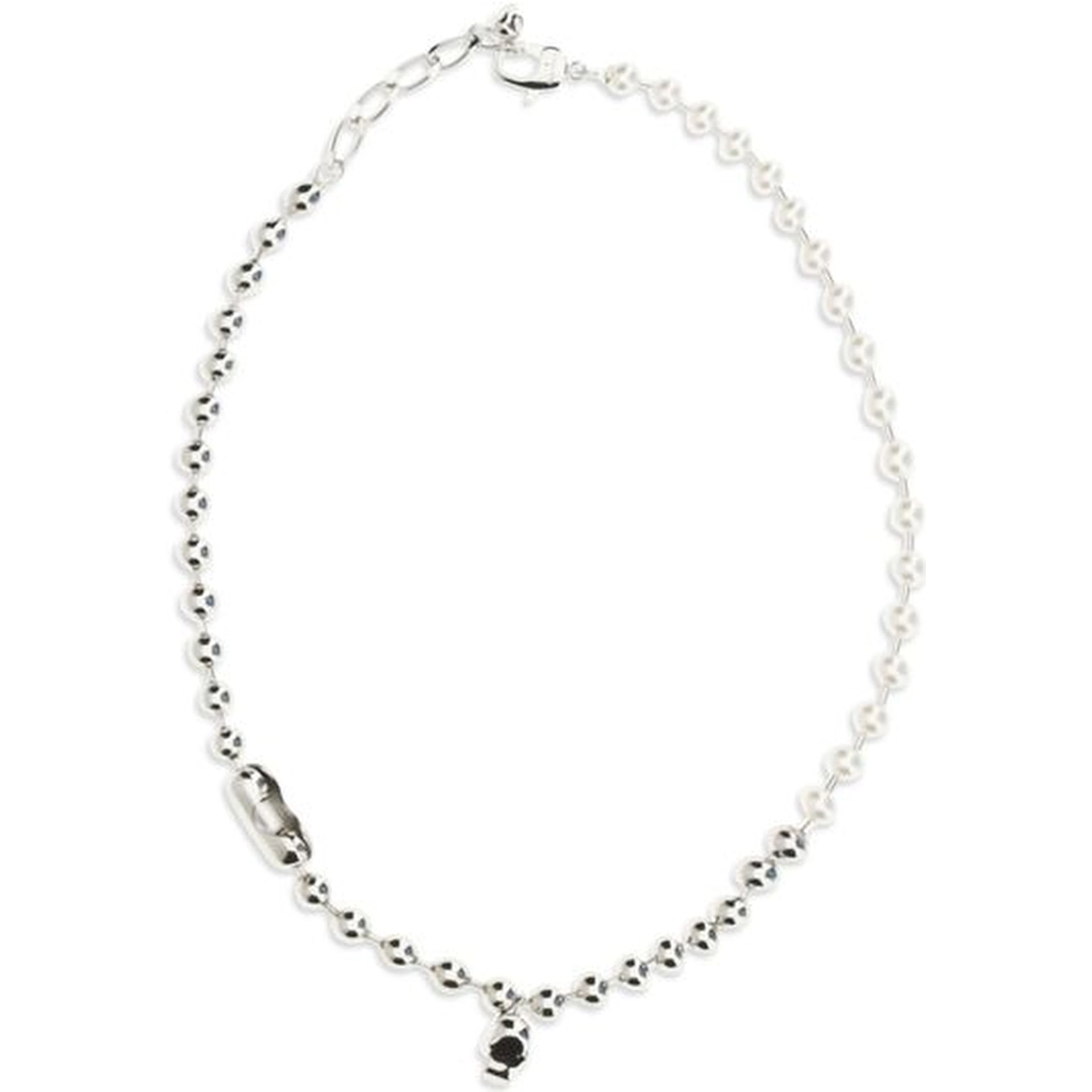 White Brass Necklace