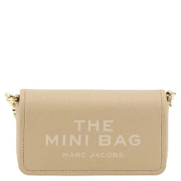Beige Calf Leather Bos Taurus Shoulder Bag