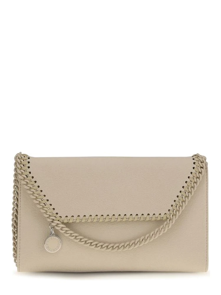 Beige Polyester Shoulder Bag