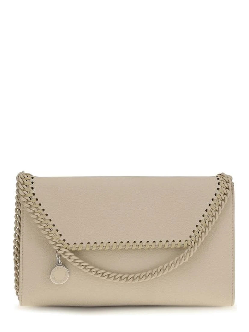 Beige Polyester Shoulder Bag