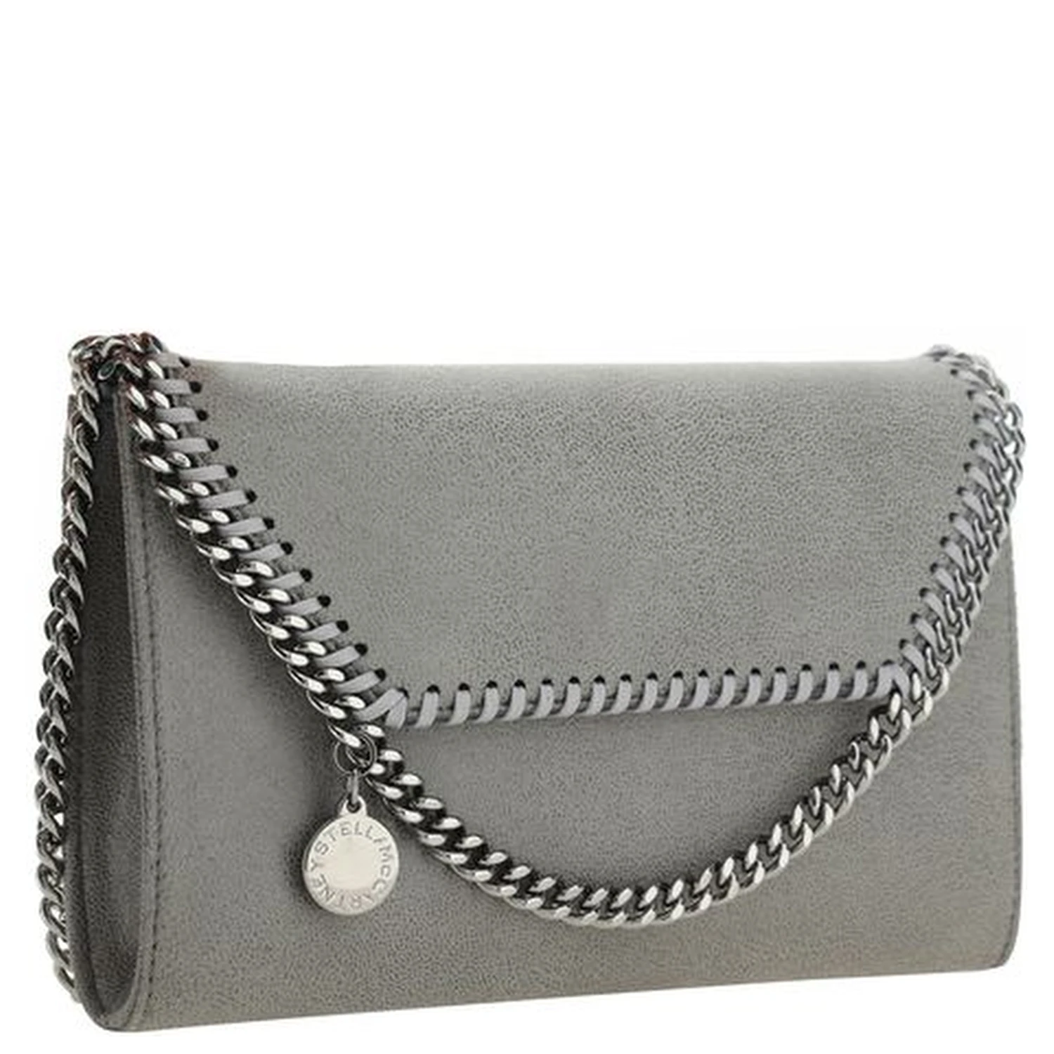 Gray Polyester Shoulder Bag