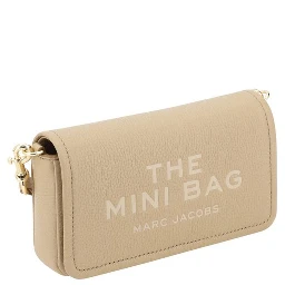 Beige Calf Leather Bos Taurus Shoulder Bag