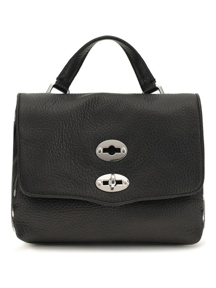 Black Calf Leather Bos Taurus Shoulder Bag