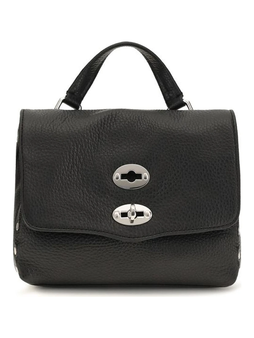 Black Calf Leather Bos Taurus Shoulder Bag