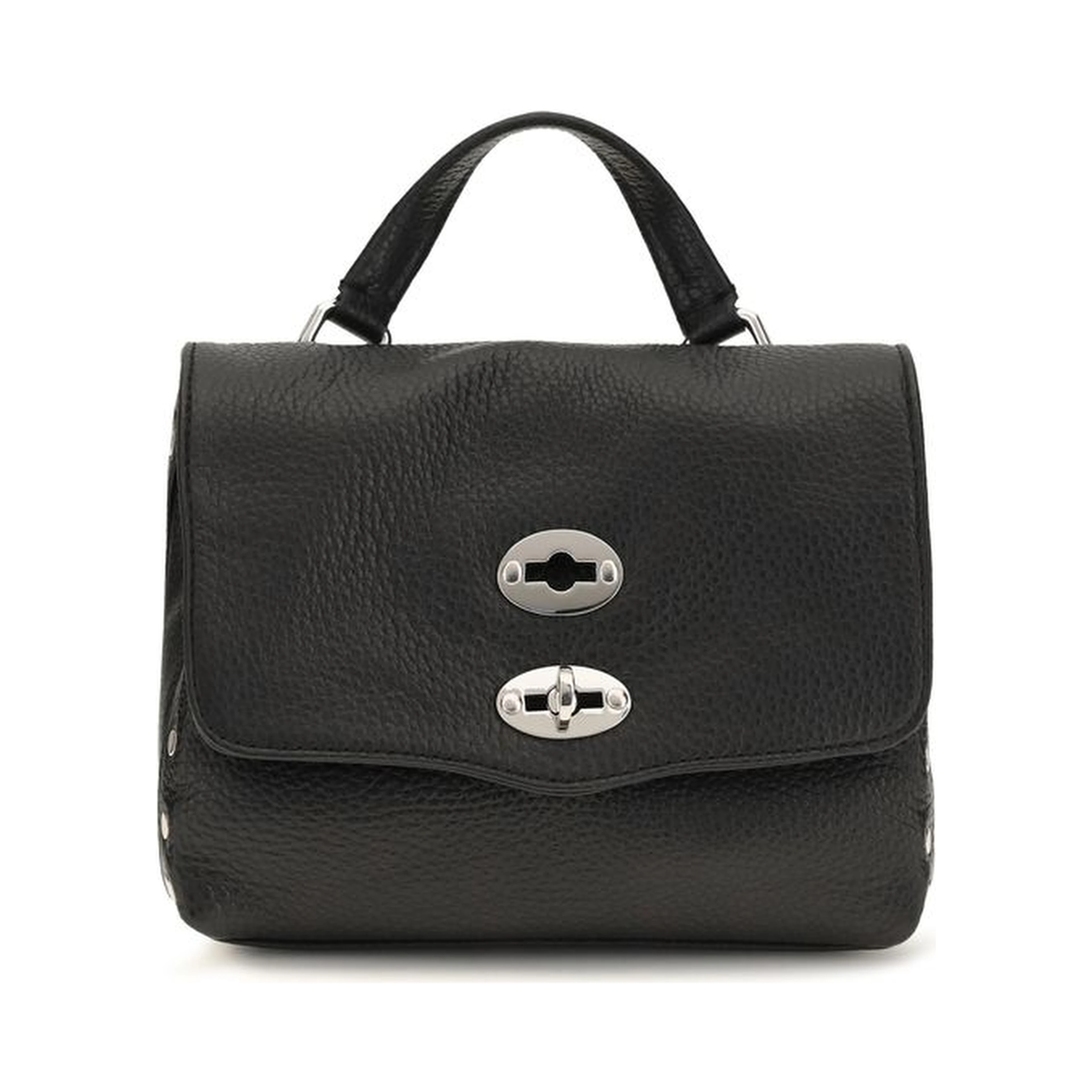 Black Calf Leather Bos Taurus Shoulder Bag