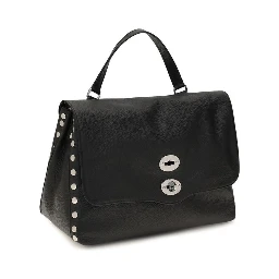 Black Calf Leather Bos Taurus Shoulder Bag