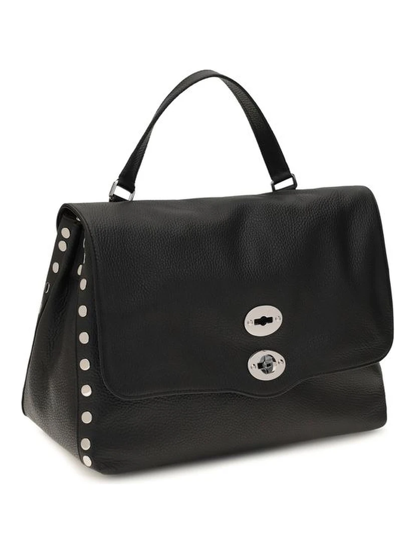 Black Calf Leather Bos Taurus Shoulder Bag