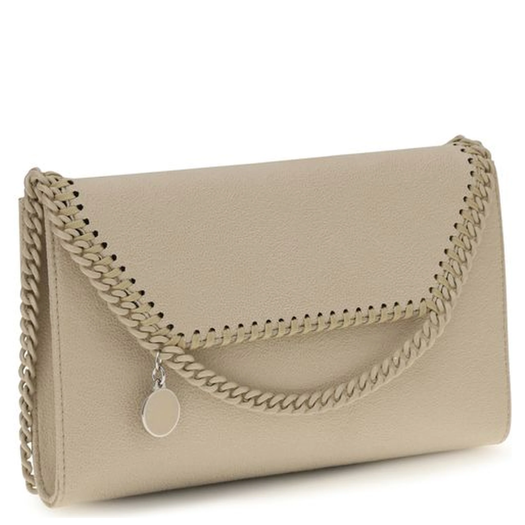 Beige Polyester Shoulder Bag