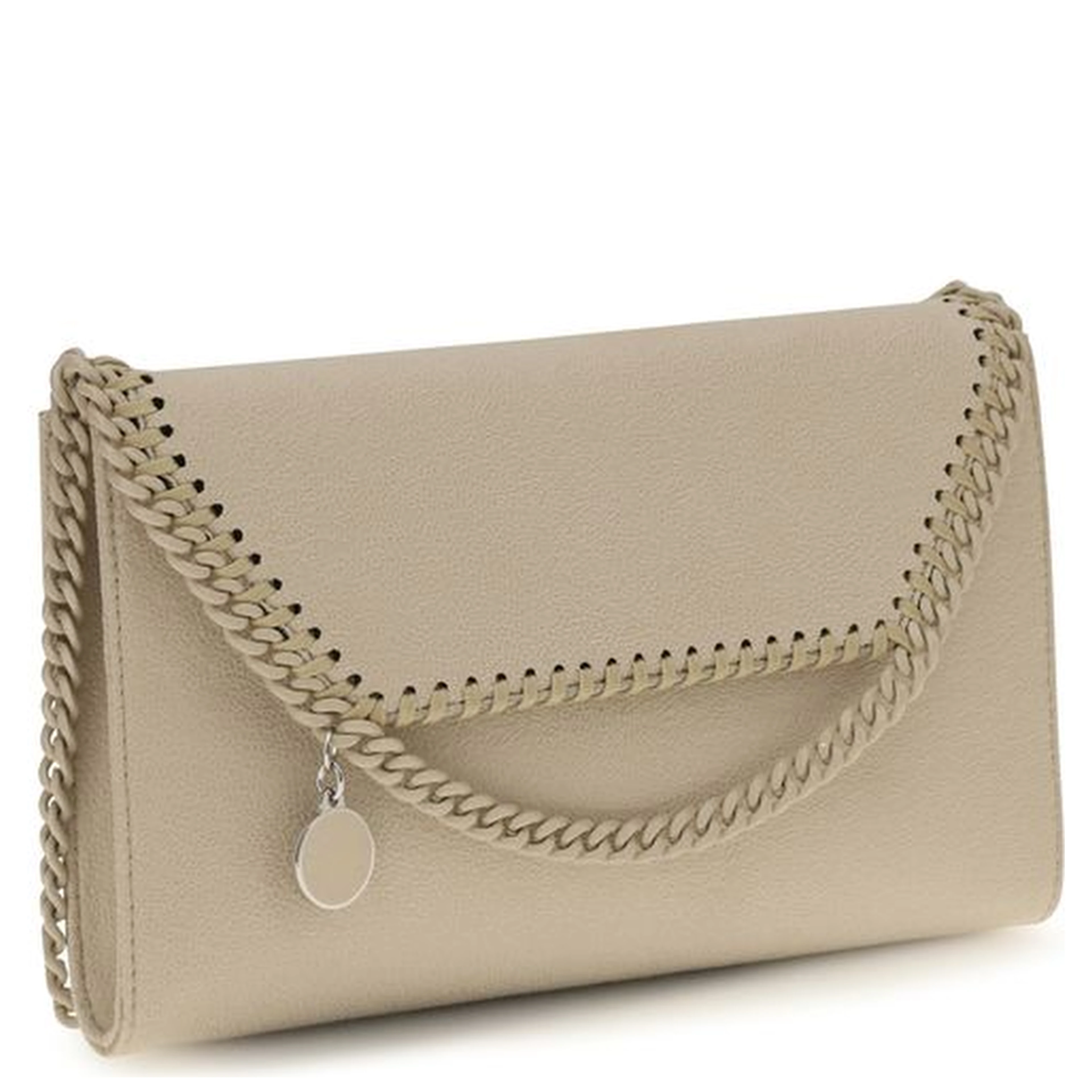 Beige Polyester Shoulder Bag