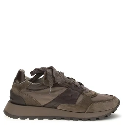 Brown Calf Leather Bos Taurus Athletic Sneakers