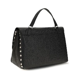 Black Calf Leather Bos Taurus Shoulder Bag