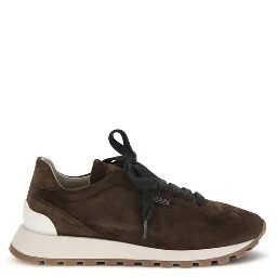 Brown Calf Leather Bos Taurus Athletic Sneakers