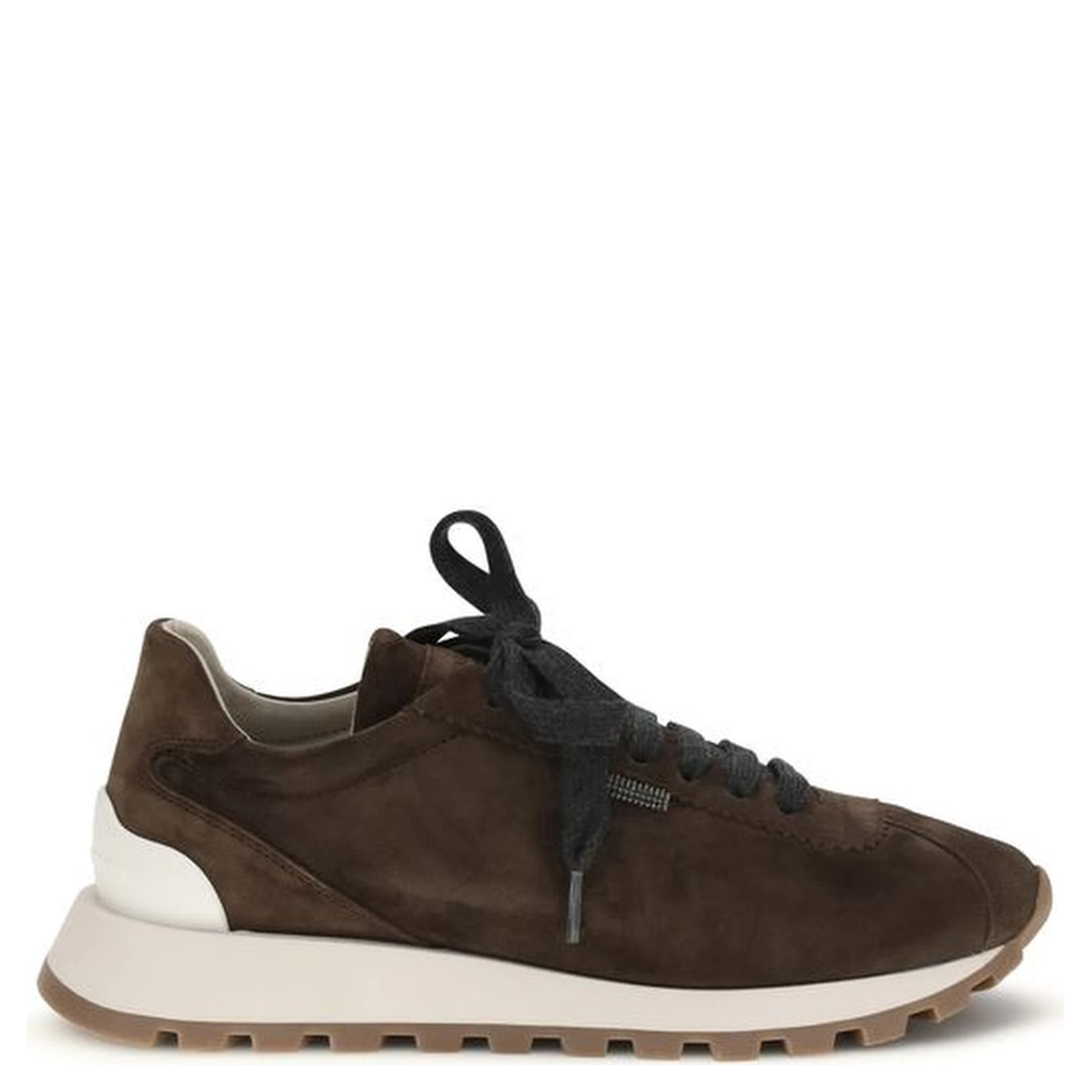 Brown Calf Leather Bos Taurus Athletic Sneakers