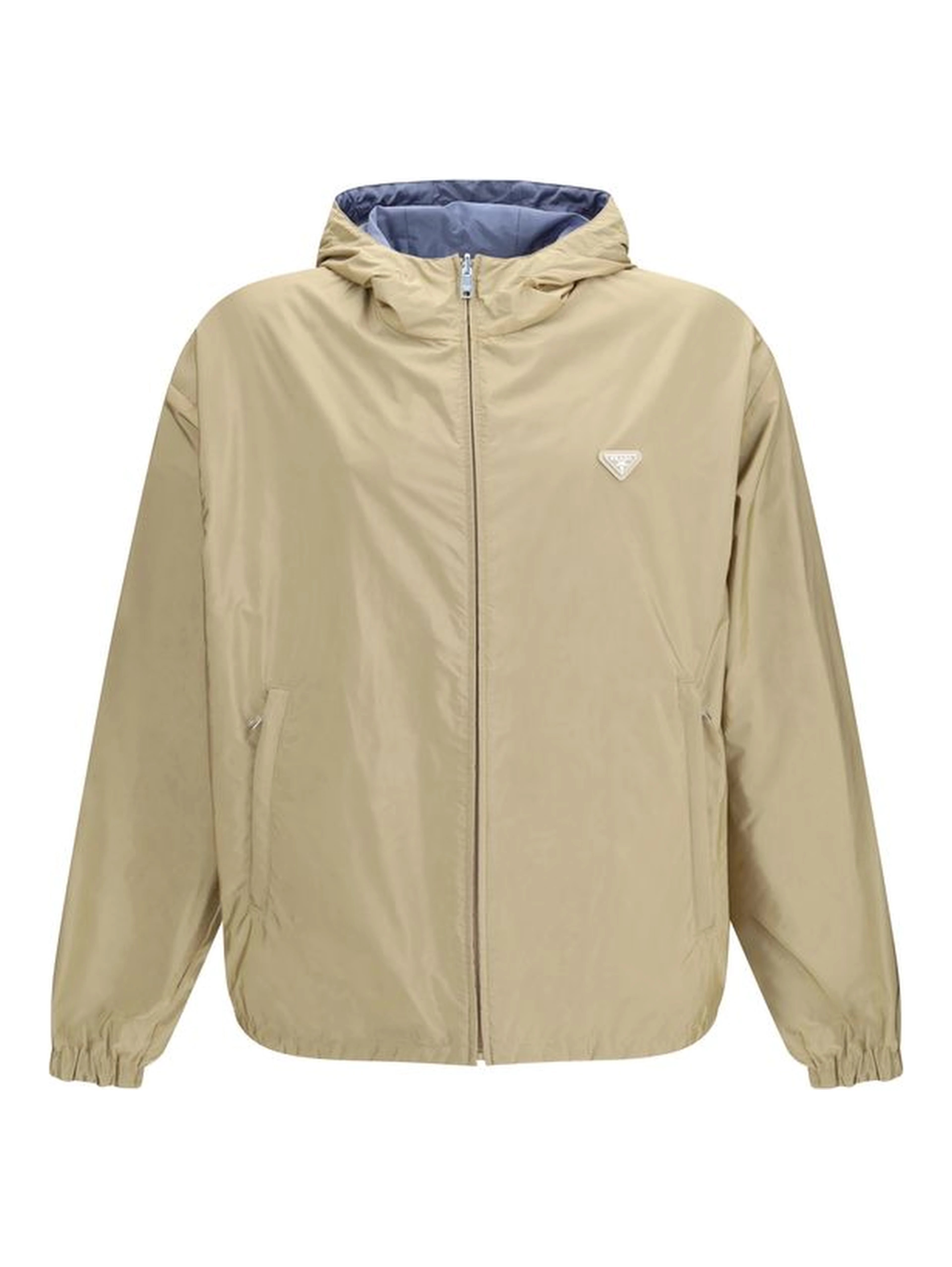 Beige Recycled Polyamide Shell Jacket
