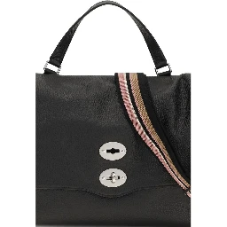 Black Calf Leather Bos Taurus Shoulder Bag