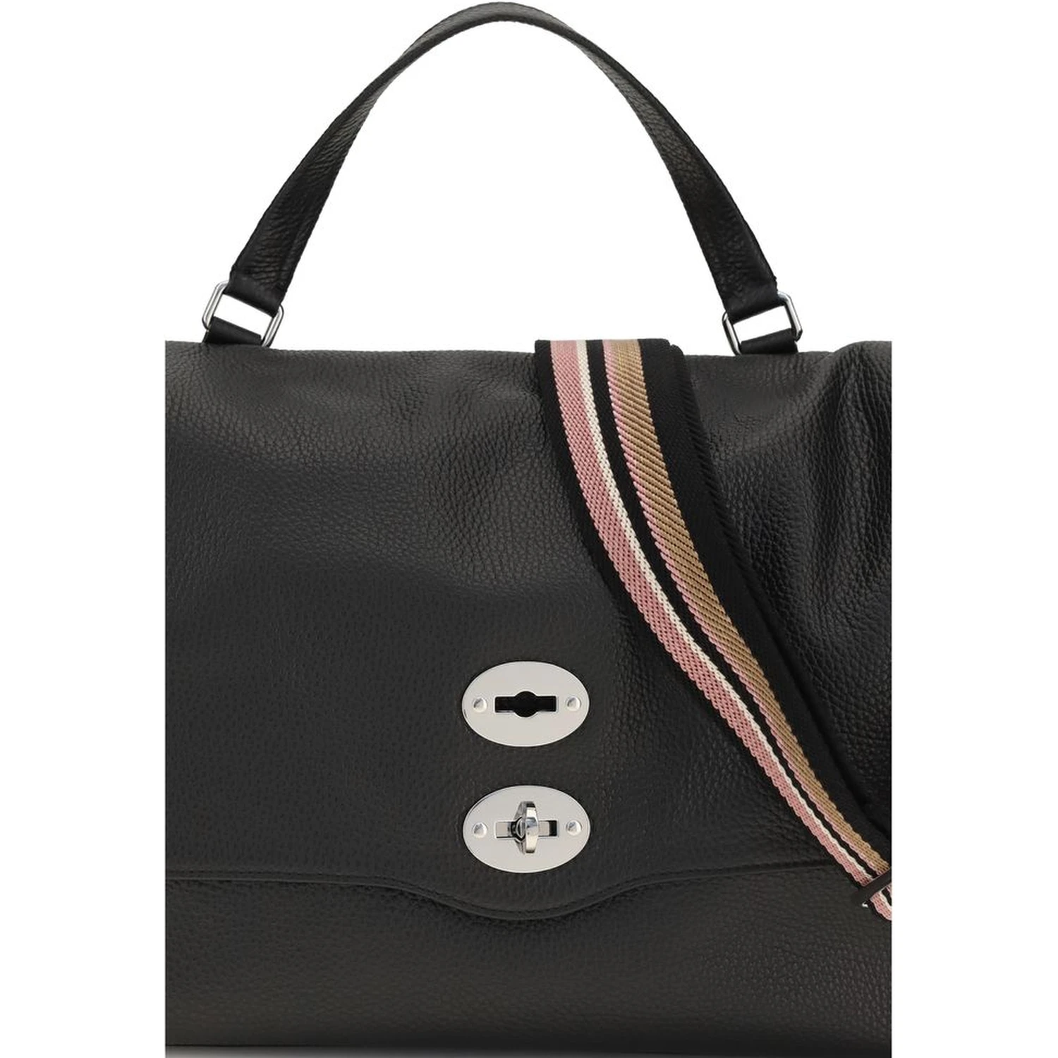 Black Calf Leather Bos Taurus Shoulder Bag