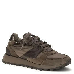 Brown Calf Leather Bos Taurus Athletic Sneakers