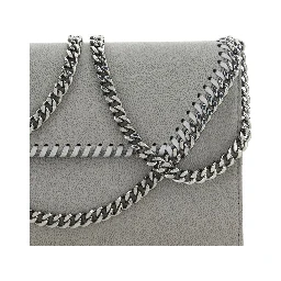 Gray Polyester Shoulder Bag