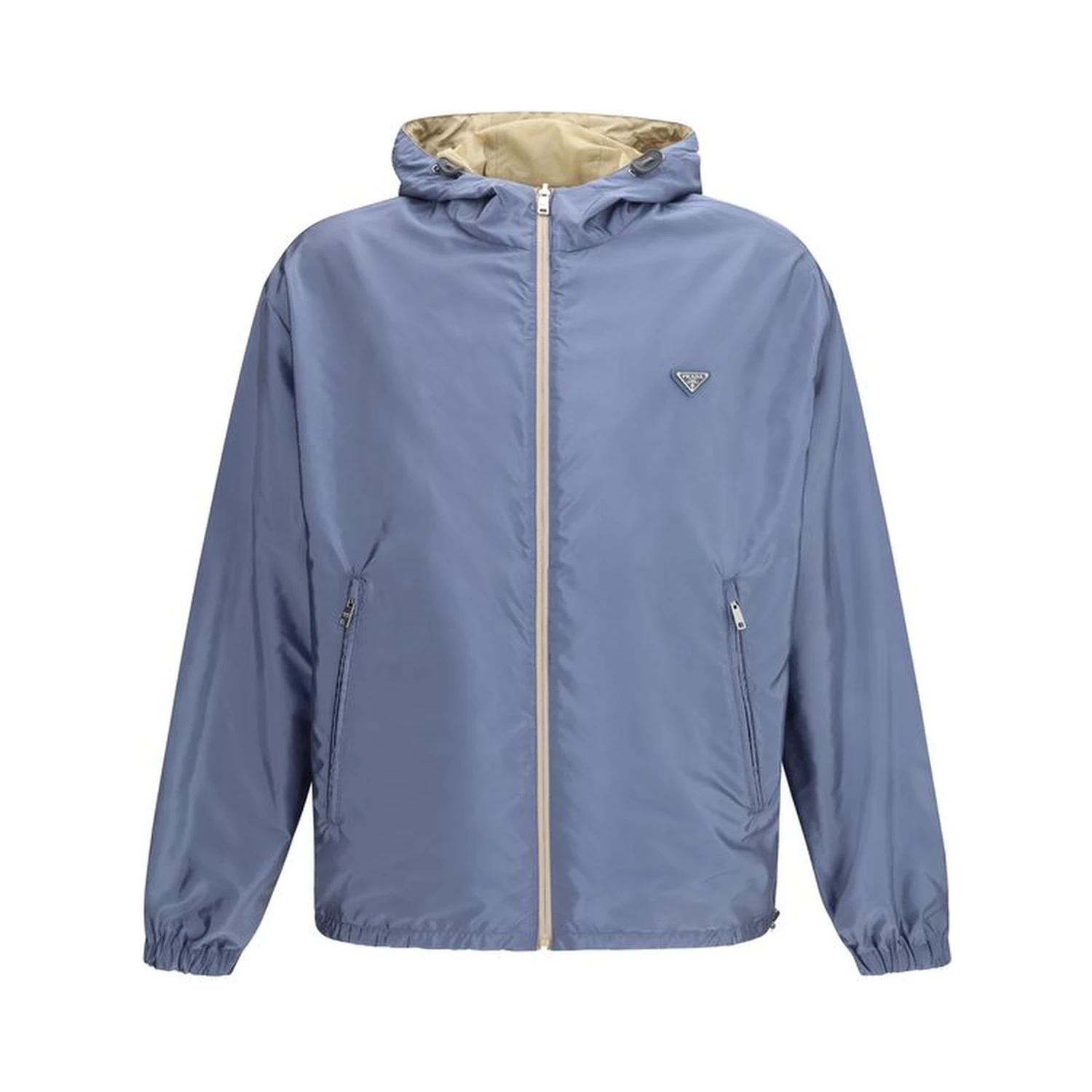 Beige Recycled Polyamide Shell Jacket