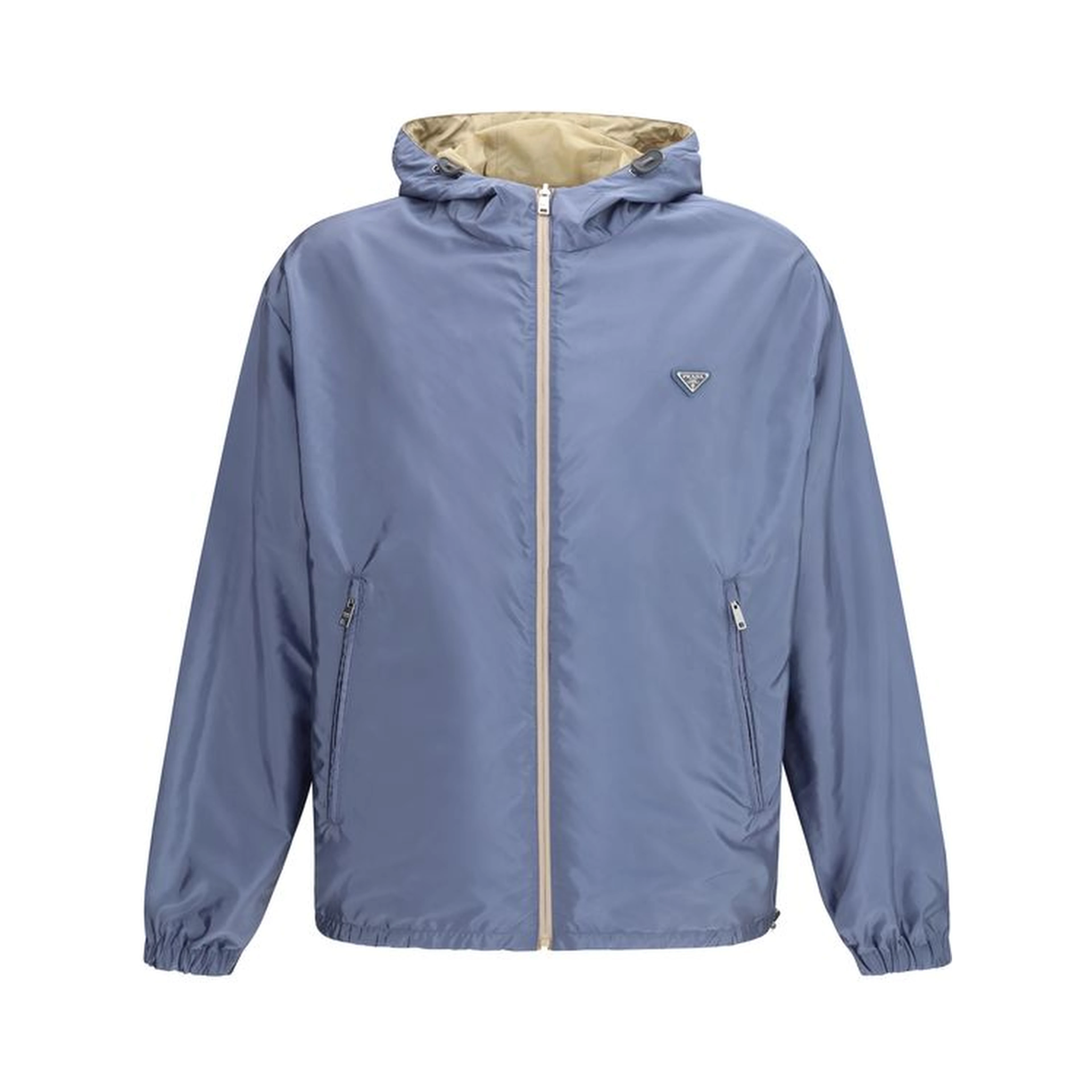 Beige Recycled Polyamide Shell Jacket