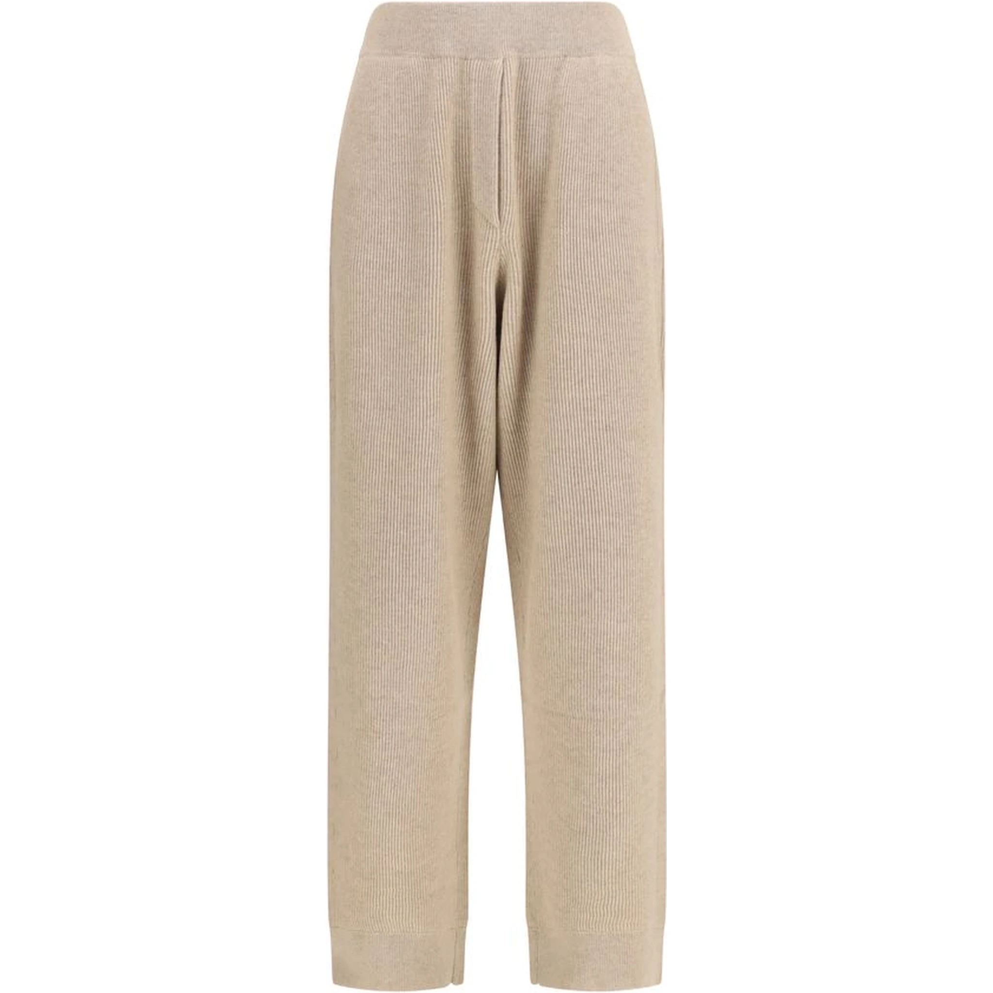 Beige Cashmere Casual Pants
