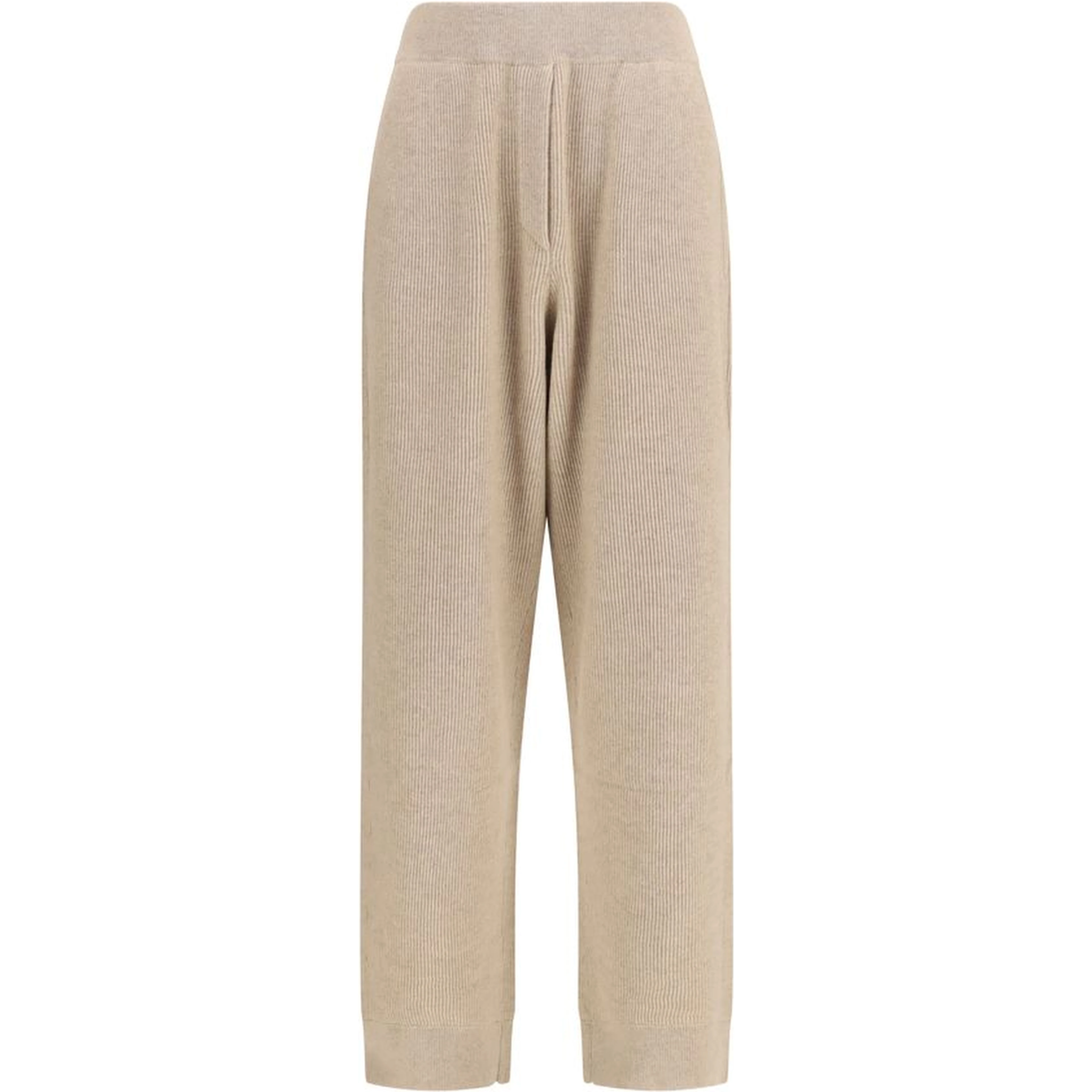 Beige Cashmere Casual Pants