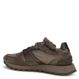 Brown Calf Leather Bos Taurus Athletic Sneakers