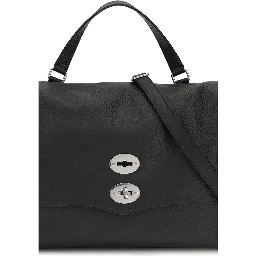 Black Calf Leather Bos Taurus Shoulder Bag